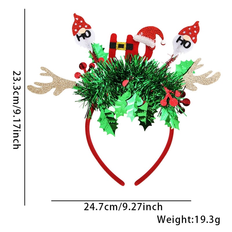 Christmas Cute IG Style Snowman & Elk Felt Hair Band Party Accessories|Holiday Hair Accessories