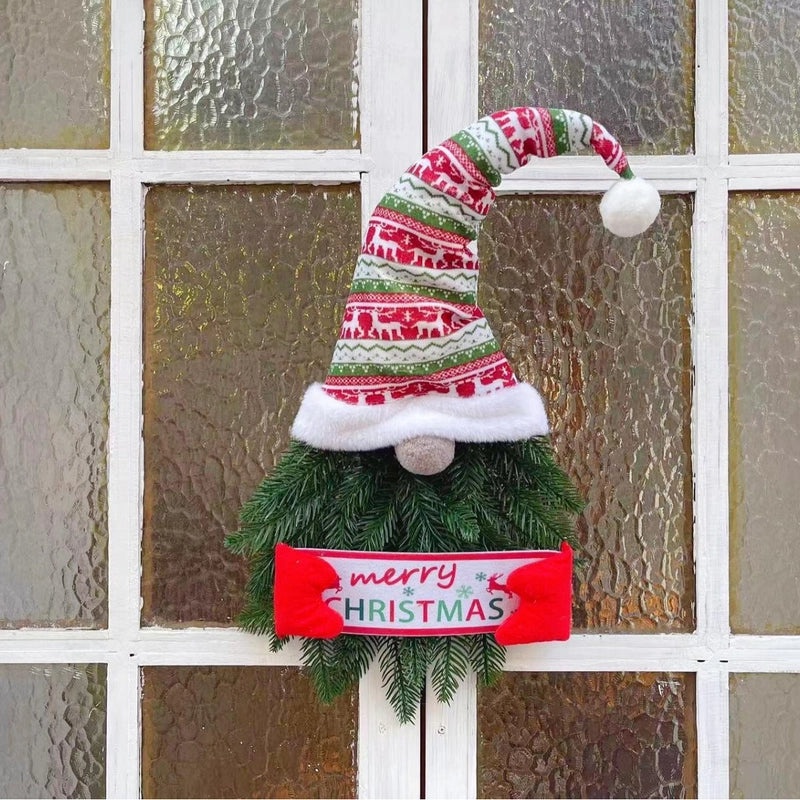 Christmas Elf Door Hanging Garland Faceless Doll Holiday Decoration with Hat|Christmas Decorations