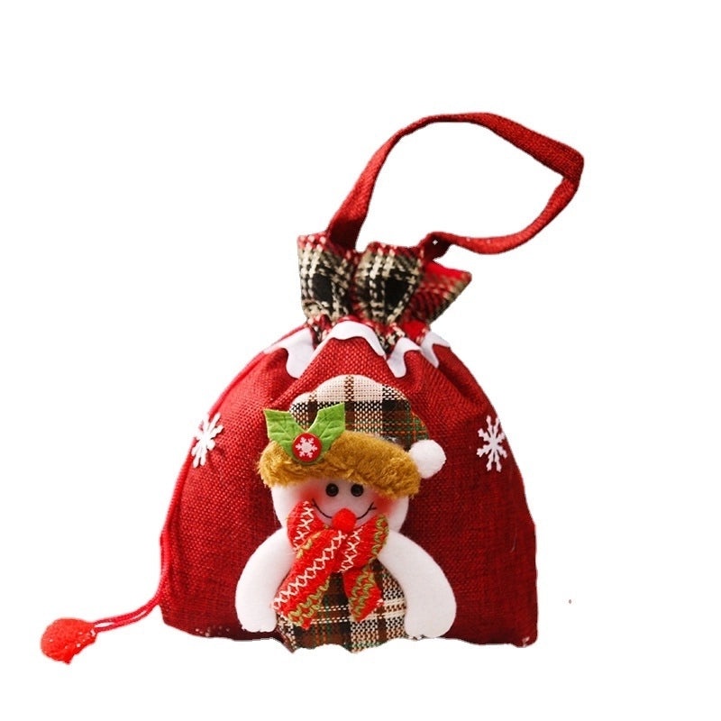 Christmas Festival Gift Bags Cute Santa Claus Elk Christmas Tree Party Streetwear|Holiday Accessories