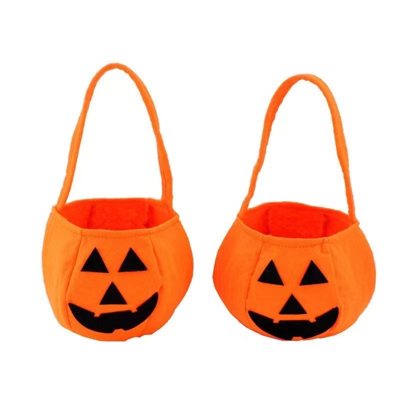 Halloween Pumpkin Themed Cute Fabric Party Gift Bags for Festival Fun|Party Supplies & Gift Bags