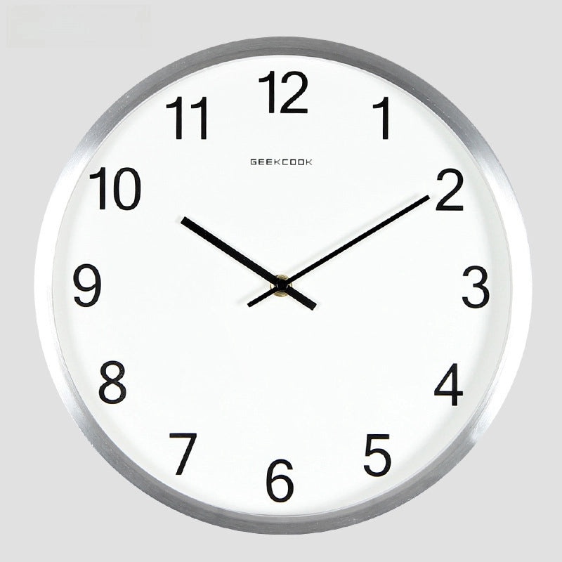 Minimalist Metal Silent Wall Clock | Home Decor Wall Clocks