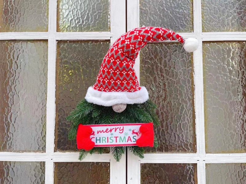 Christmas Elf Door Hanging Garland Faceless Doll Holiday Decoration with Hat|Christmas Decorations