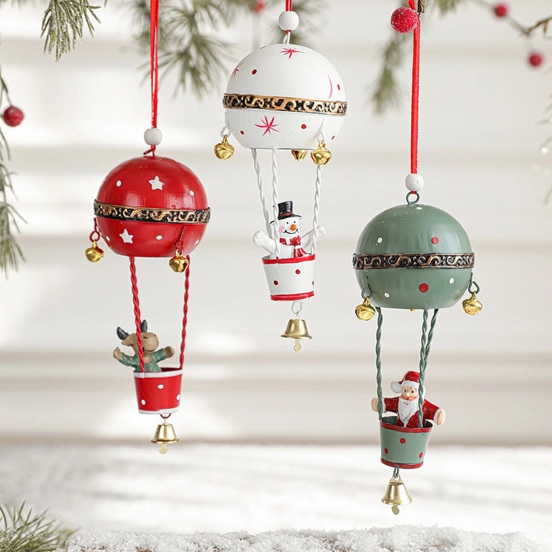 Christmas Minimalist Santa Snowman Elk Iron Hanging Ornaments for Holiday Parties Daily Decorations|Holiday Decorations