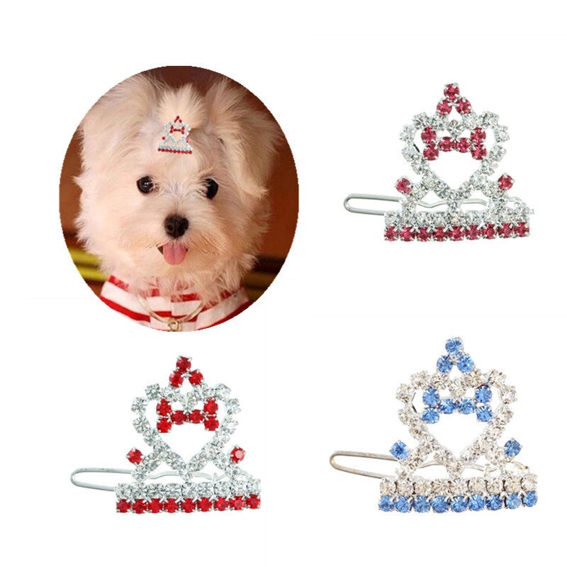 Fashion Crown Hairpin for Cats and Dogs | Pet Accessories