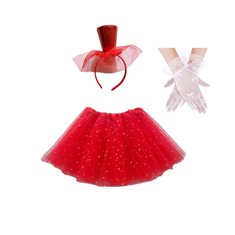 Valentine's Day Hair Band and Gloves Set for Adults and Kids | Hair Accessories & Costume Props