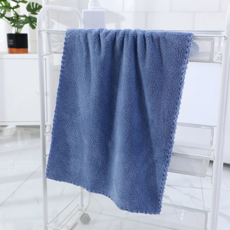Soft and Absorbent Coral Fleece Bath Towel 70x140cm, High-Density Warm Home Towel | Bath Towels & Accessories