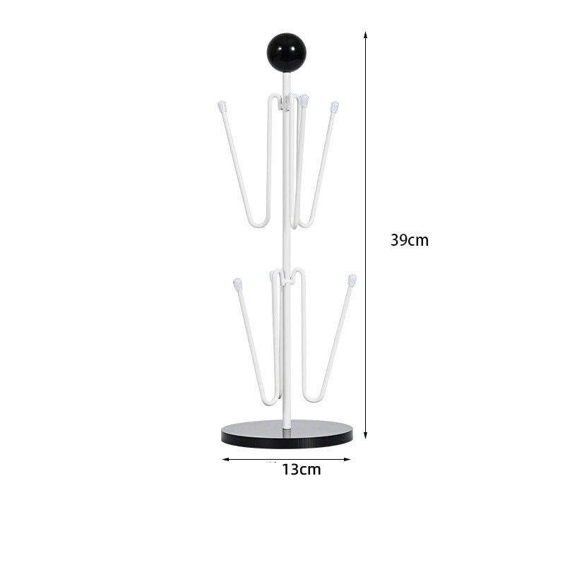 Double-layer Glass Cup Holder Upside-down Tea Mug Storage Rack for Desktop | Home & Kitchen Accessories