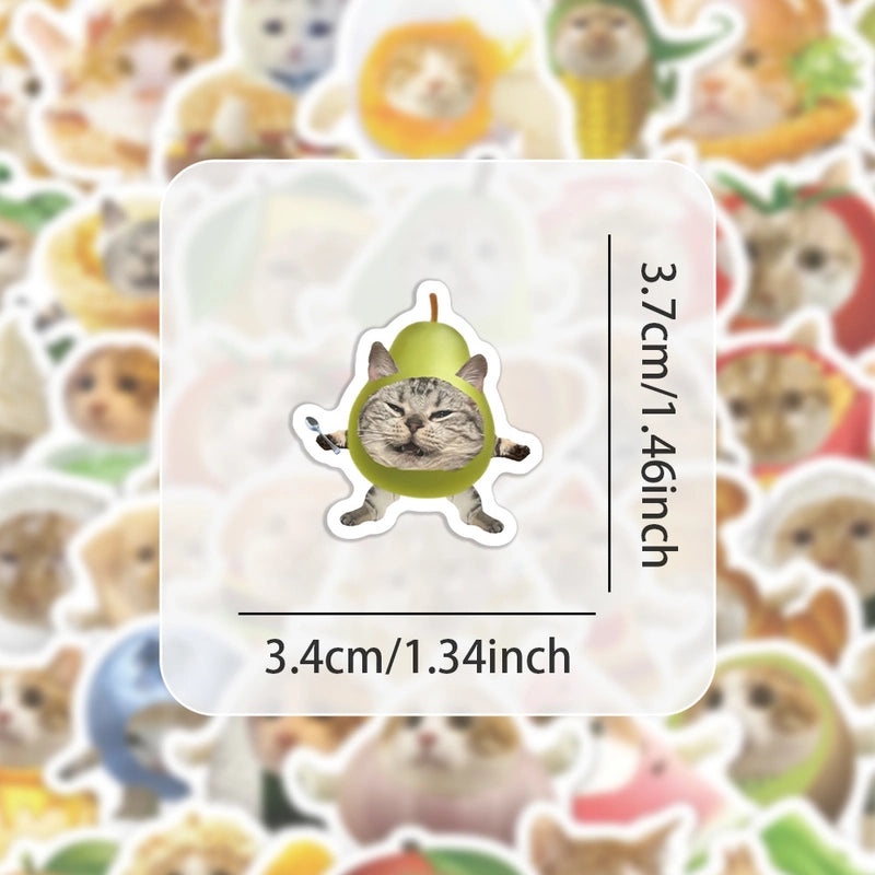 Cute Cat PVC Stickers Set for Learning and Decoration | Home & Living Accessories