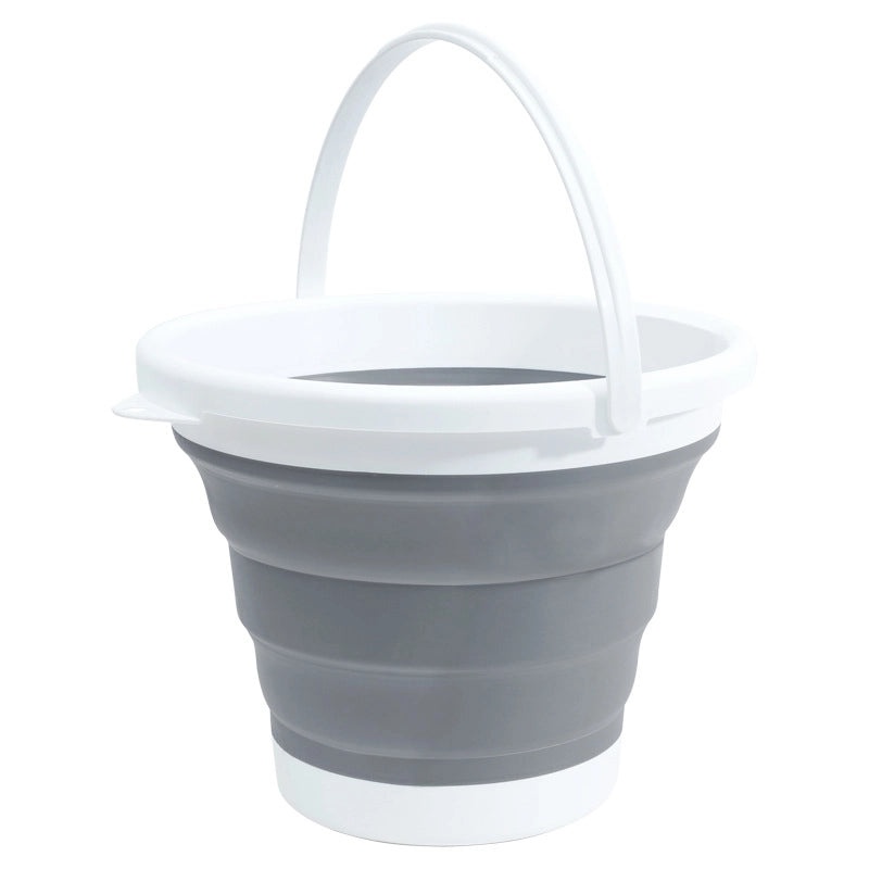 Foldable Solid Color Plastic Bucket for Bathing|Home & Bath Accessories