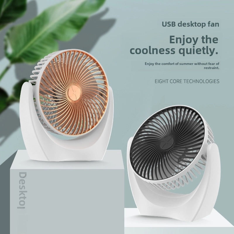 Portable USB Mini Desk Fan Quiet Air Circulation for Home Office | Small Appliances & Fans