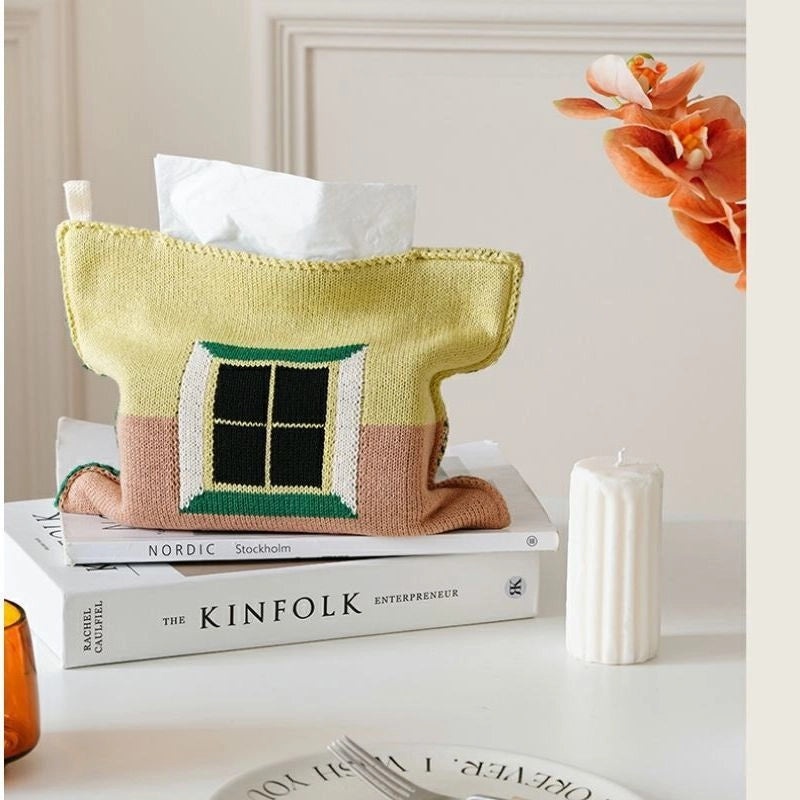 Nordic Lattice Heart Tulip Pattern Polyester Food Storage Containers|Kitchen Storage & Organization