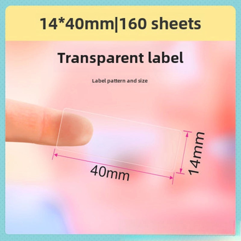 Jingchen D11 Transparent Thermal Printing Label Paper for Jewelry Cosmetic Cable | Adhesive Protective Pet Paper|Label Supplies