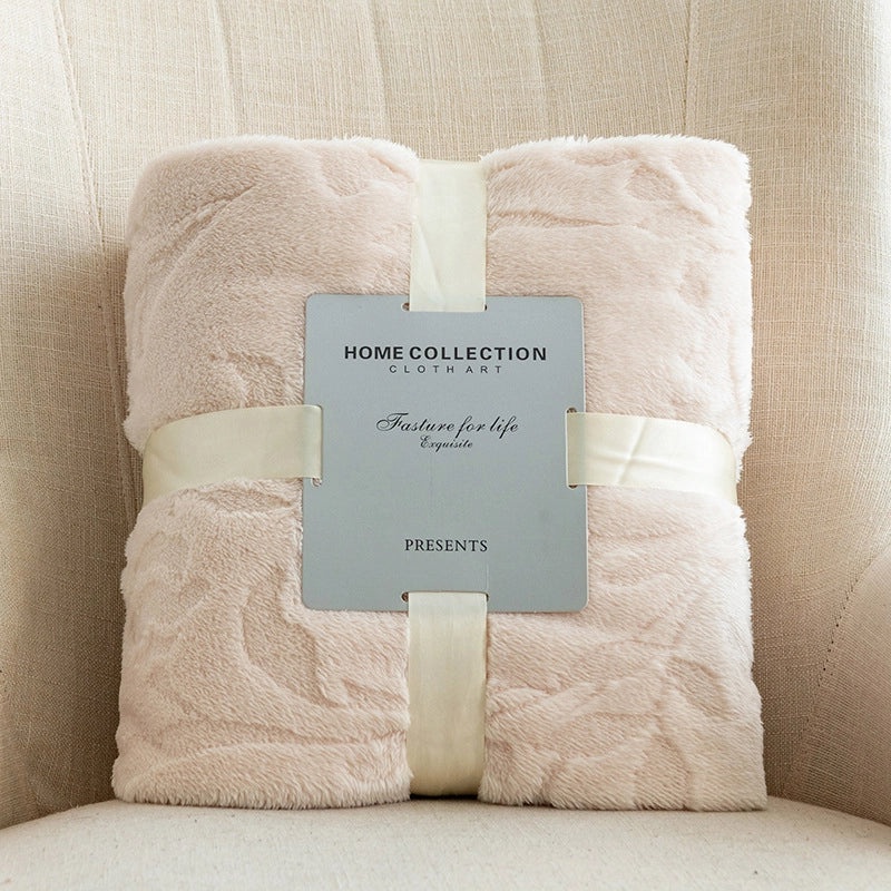 Cozy Solid Color Polyester Throw Blanket for Everyday Use|Home Textiles & Bedding