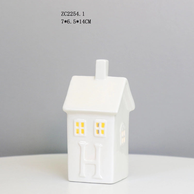 Creative Ceramic LED Night Light Small House Ambient Lamp Decorative Ornament|Home Decor Lighting