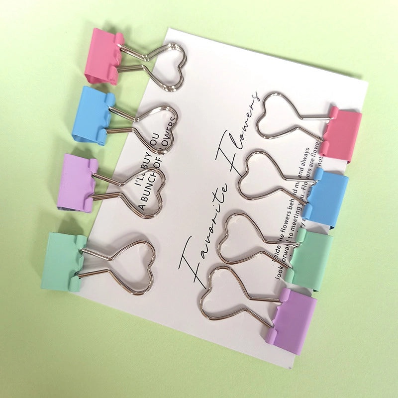 Cute Red Heart Metal Hair Clip with Long Tail | Hair Accessories