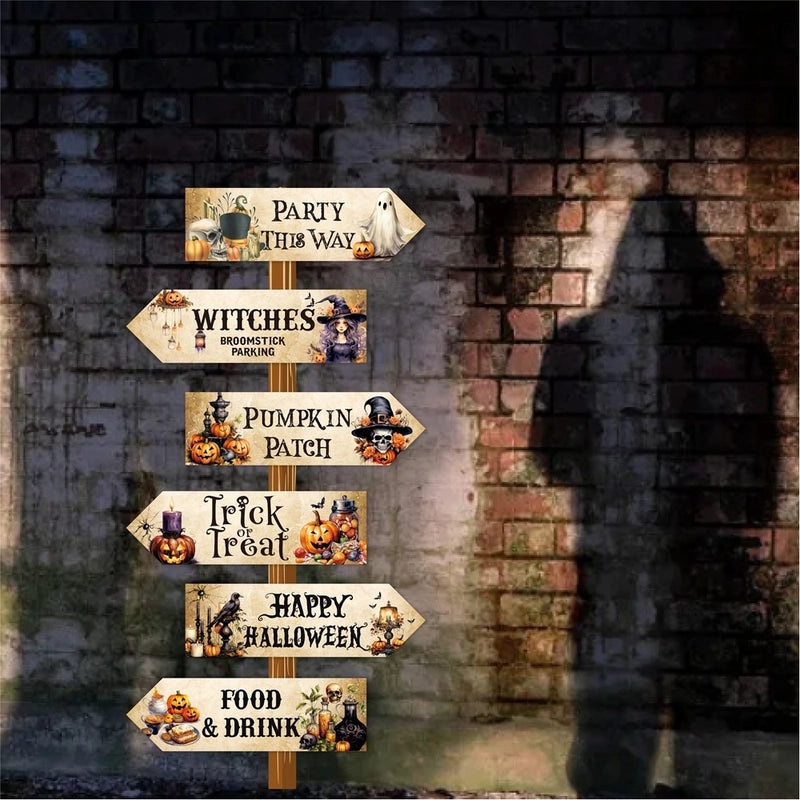 Halloween Casual Minimalist Letter Road Sign Plate for Holiday Party Decor|Home Decor