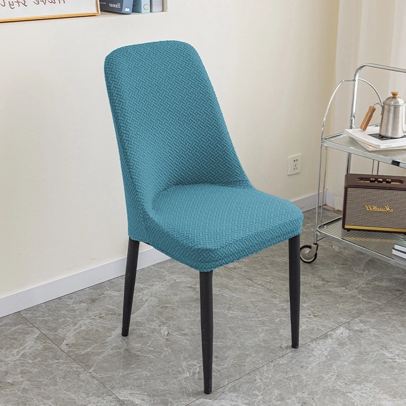 Jacquard Polar Fleece Thickened Stretch Chair Cover One-piece Anti-fouling Hotel Home Dining Chair Protector|Home Decor & Furniture Accessories