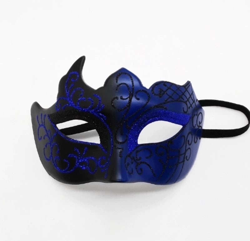 Mardi Gras Minimalist Geometric Plastic Party Mask | Party Supplies