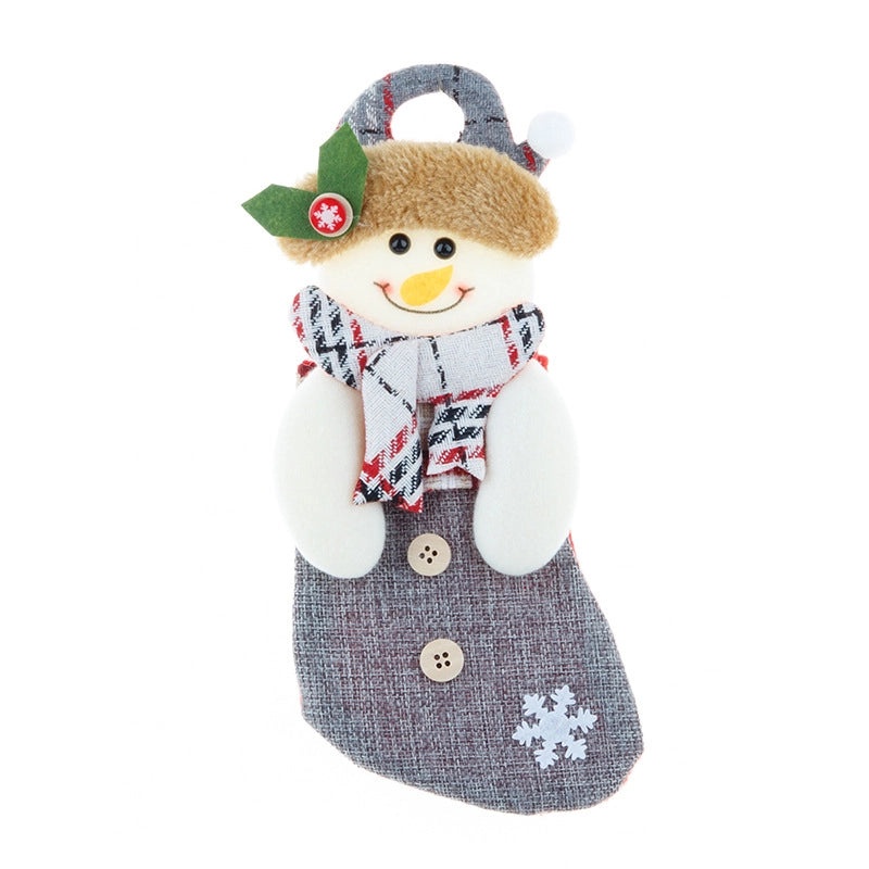 Christmas Cute Santa Snowman Elk Gift Bags Hanging Ornaments Holiday Party Decorations|Holiday Decorations