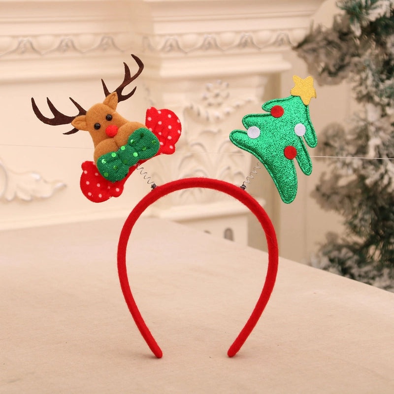 Christmas Snowman and Reindeer Antler Hair Bands Nonwoven Party Accessories|Festive Party Supplies
