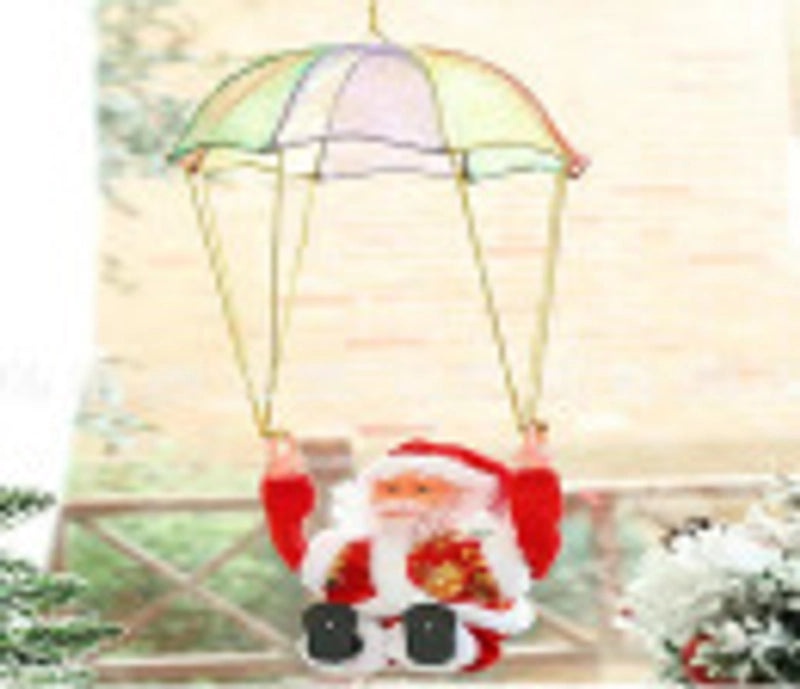 Christmas Fiber Optic Climbing Ladder Red White Double and Single with Santa Deer and Sleigh Decorations|Holiday Decorations