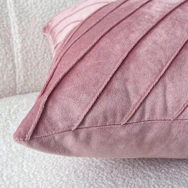 Flannel Pillowcase for Home Sofa Solid Color Stitching Cushion Cover|Home Decor Pillows