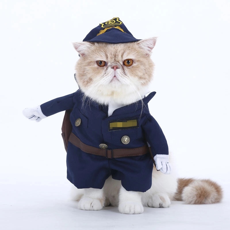 Funny Pet Police Costume for Cats|Pet Costumes