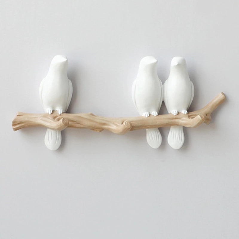 Nordic Bird Wall Hook Creative Key and Coat Hanger Punch-Free Seamless Design|Home Decor & Wall Hooks