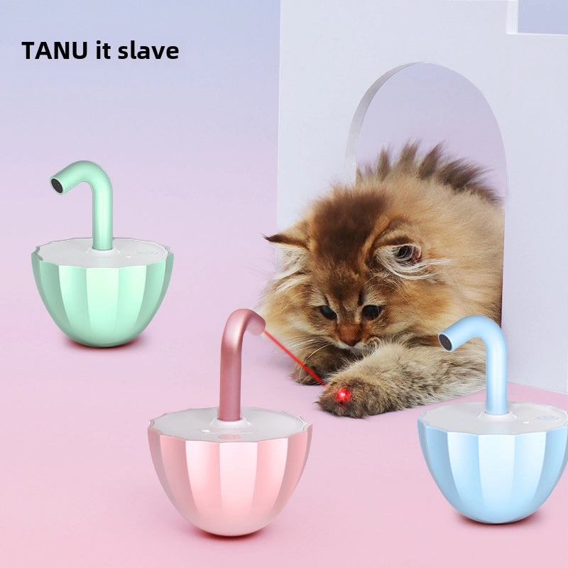 TANU Automatic Laser Cat Toy Self-Playing Interactive Electronic Cat Stick for Fun & Exercise|Pet Supplies - Cat Toys