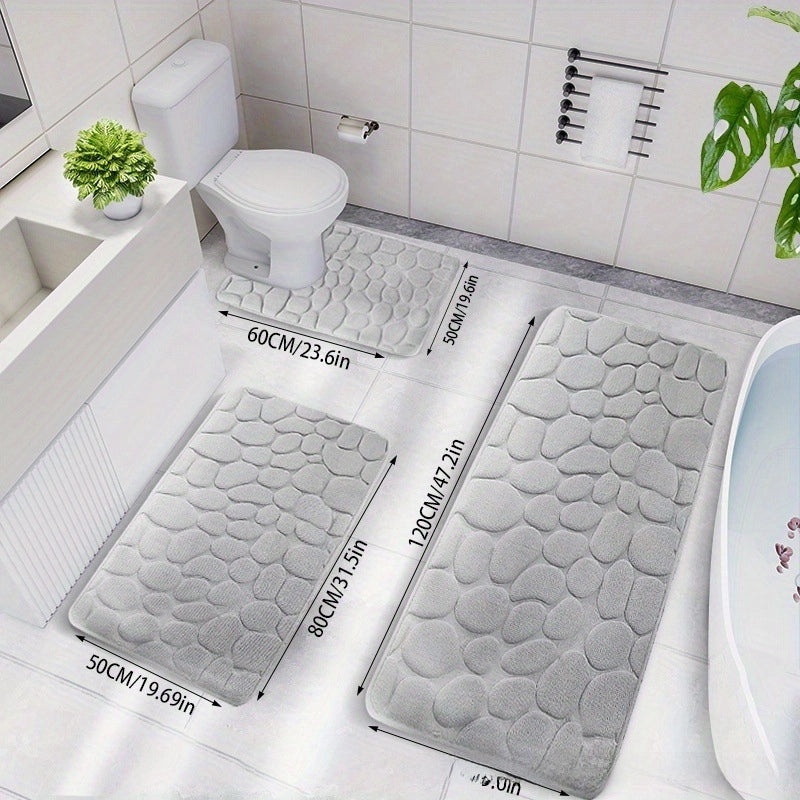 Nordic Non-slip Bathroom Door Mat Absorbent Bedroom Carpet Household Entrance Rug|Home & Living > Bath > Bath Rugs & Mats