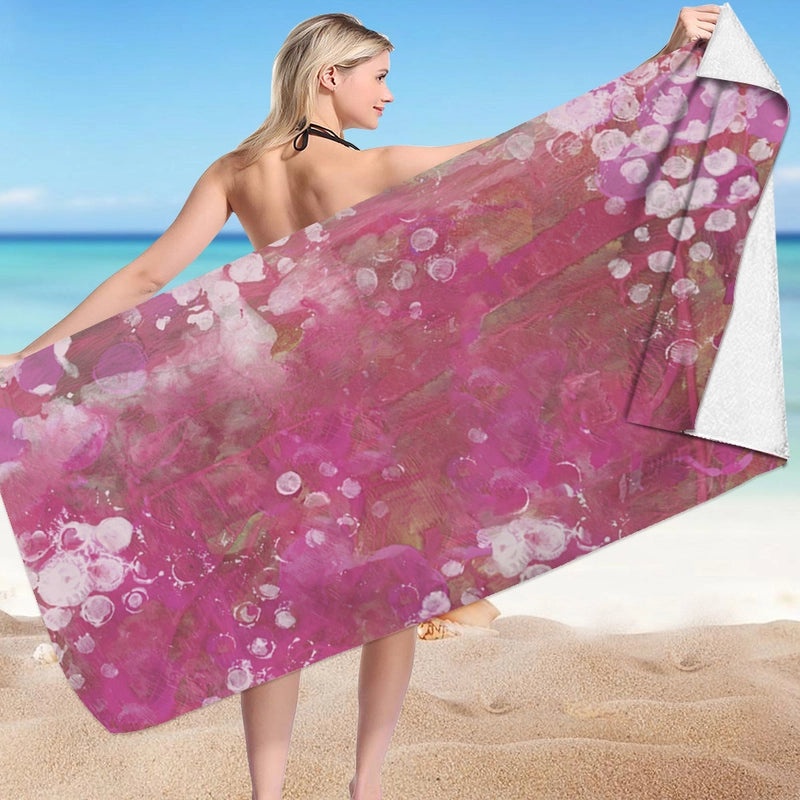 Geometric Patterned Superfine Fiber Beach Towel for Casual Outdoor Use|Beach Towels & Accessories
