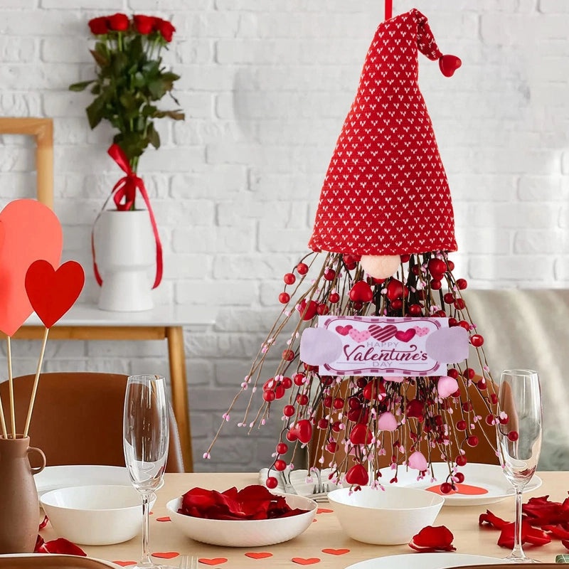 Valentine's Day Heart-Shaped Plastic Hanging Decorations Cute Holiday Date Ornaments|Home Decor