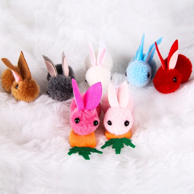 Easter Bunny Carrot Plush Hairpin Cute Festival Party Accessory 1 Piece|Party Supplies