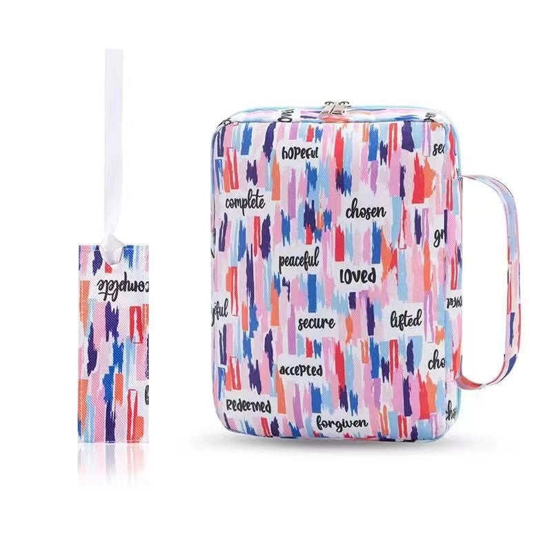 Classic Women's Oxford Cloth Floral Letter Square Zipper Handbag|Women's Handbags & Accessories