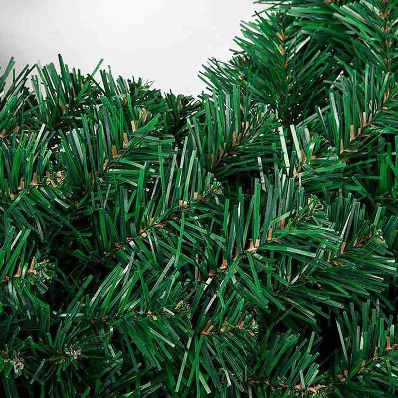 Christmas PVC Rattan Garland Flocking Wreath Holiday Decoration | Christmas Decorations