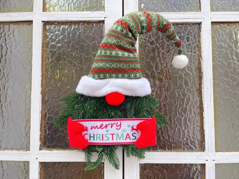 Christmas Elf Door Hanging Garland Faceless Doll Holiday Decoration with Hat|Christmas Decorations