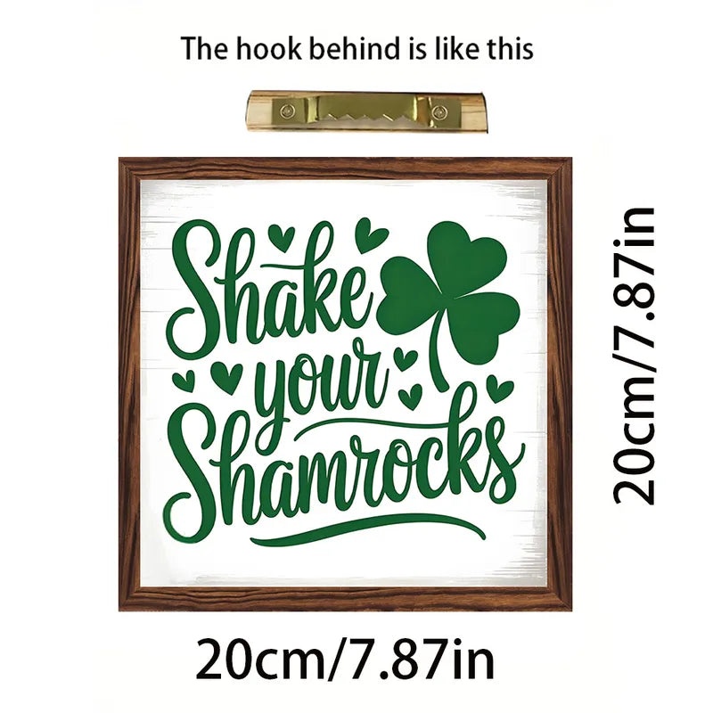 St. Patrick's Day and Easter Wooden Shamrock Rabbit Letter Home Decoration Party Supplies 1 Piece|Holiday Decorations