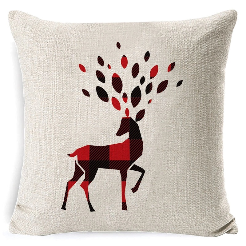 European Style Linen Christmas Pillow Cover for Sofa Cushion Cozy Home Decor|Home Decor & Accessories
