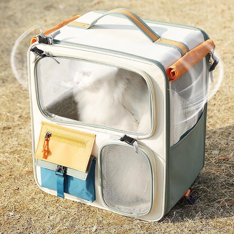 Portable Cat Backpack Carrier with Large Capacity for Pets | Pet Carriers & Backpacks
