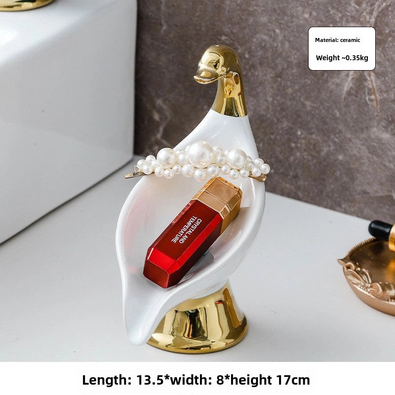 European Ceramic Soap Dish with Drainage | Bathroom Accessories