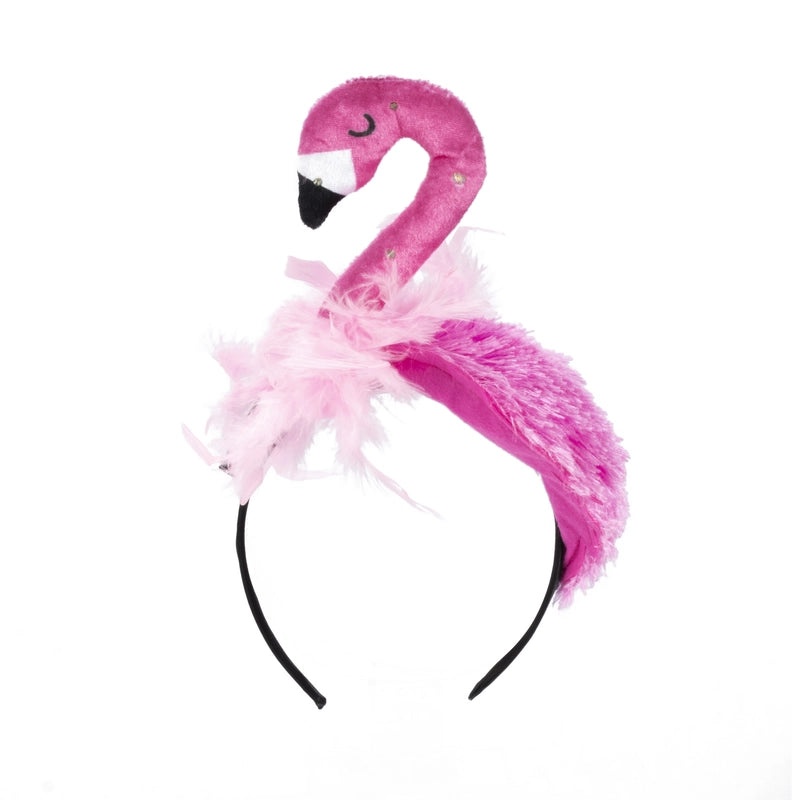 Halloween Flamingo Velvet Headband Dense Design | Hair Accessories