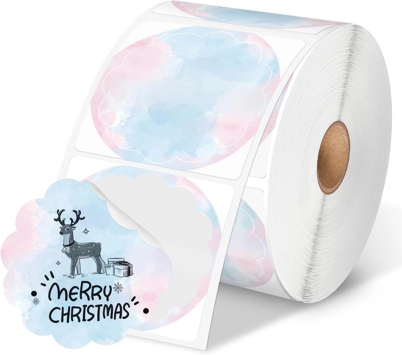 Phomemo Round Waterproof Thermal Label Paper Self-Adhesive Electronic Logistics Shipping Labels|打印耗材