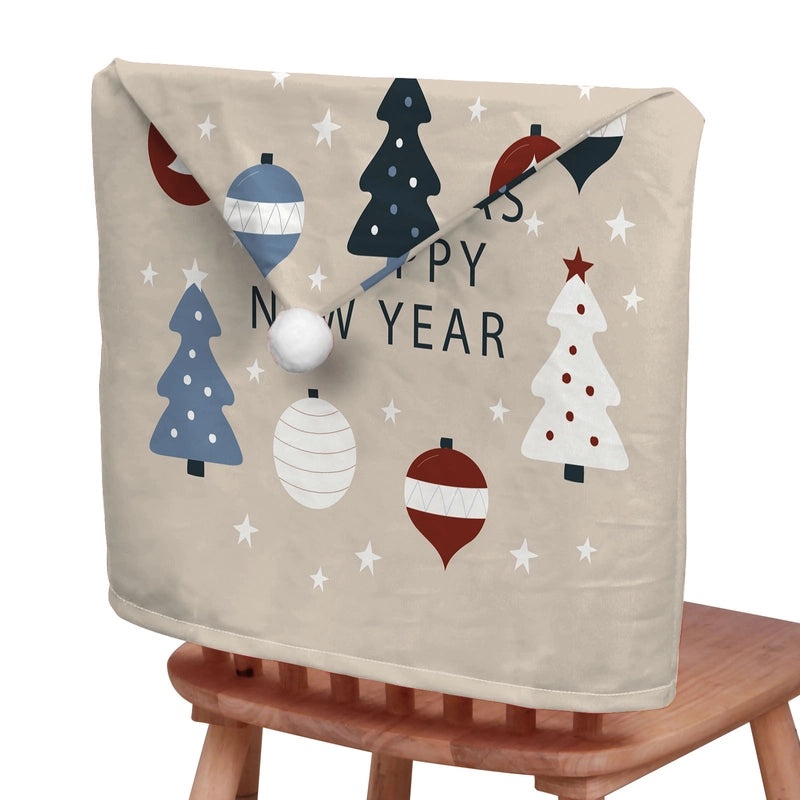 Christmas Animal Santa Chair Cover Polyester Holiday Party Decor|Holiday Party Supplies