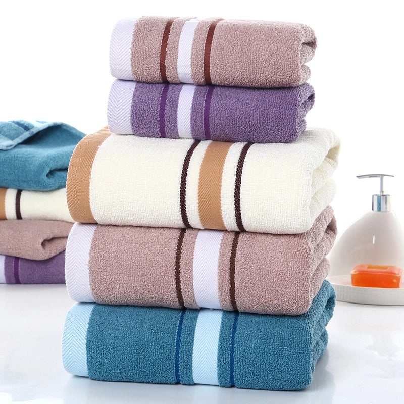 Thickened Soft Cotton Bath Towel for Adults, Absorbent and Comfortable, Unisex Home & Swimming Use | Bath & Body