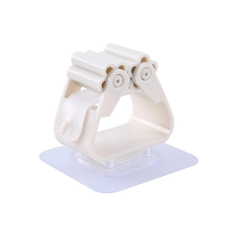 Minimalist Animal Design Solid Color PVC Mop Holder | Home Storage & Organization