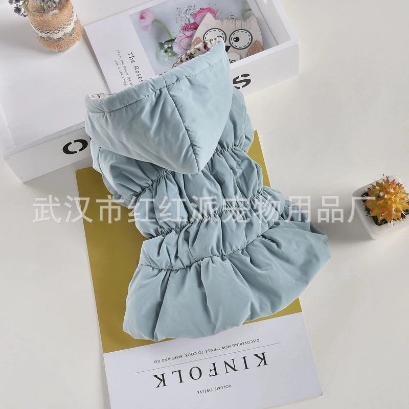 Cozy Pet Bear Floral Bubble Dress for Small Dogs | Pet Apparel & Accessories