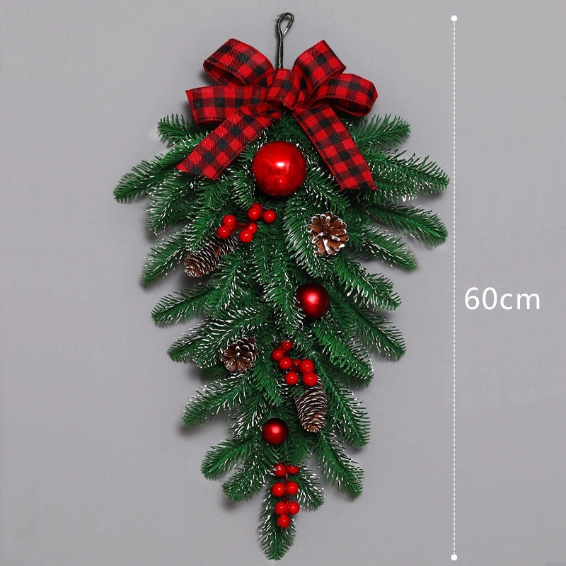 Christmas Rattan Garland Door Hanging Pendant for Living Room Window and Wall Decoration|Home Decor
