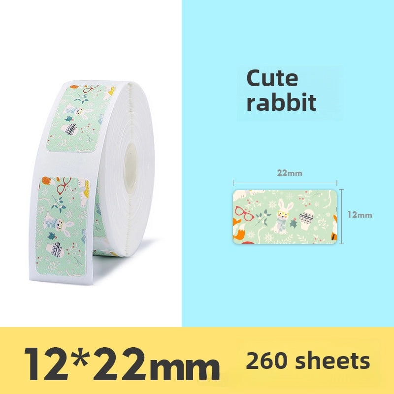 Jingchen D11 Transparent Thermal Printing Label Paper for Jewelry Cosmetic Cable | Adhesive Protective Pet Paper|Label Supplies