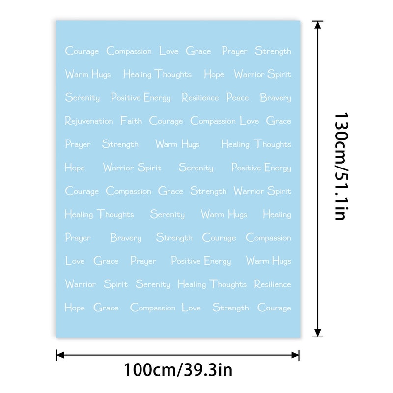 Cozy Polyester Letter Print Blanket for Couch and Sofa Decor | Home Textiles & Throws