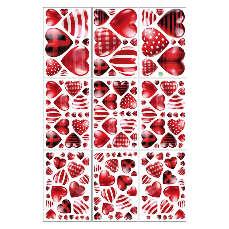 Valentine's Day Heart Shaped PVC Wall Decor for Casual Home|Home Decor